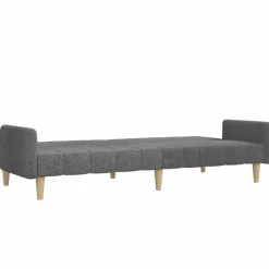vidaXL Sofá cama de 2 plazas tela Gris claro Hot