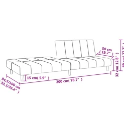 vidaXL Sofá cama de 2 plazas tela Gris claro Sale