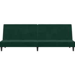 vidaXL Sofás-Sofá cama de 2 plazas terciopelo