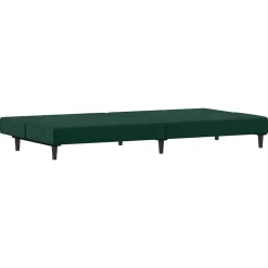 vidaXL Sofás-Sofá cama de 2 plazas terciopelo