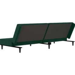 vidaXL Sofás-Sofá cama de 2 plazas terciopelo