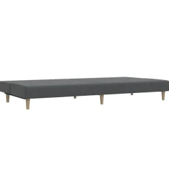 vidaXL Sofá cama de 2 plazas tela Gris claro Outlet