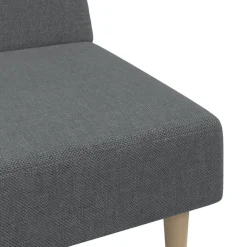 vidaXL Sofá cama de 2 plazas tela Gris claro Outlet