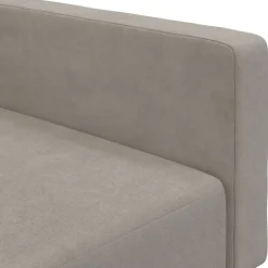 vidaXL Sofá cama de 2 plazas terciopelo Gris claro Discount