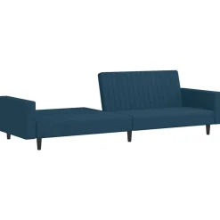 vidaXL Sofá cama de 2 plazas terciopelo Azul Online