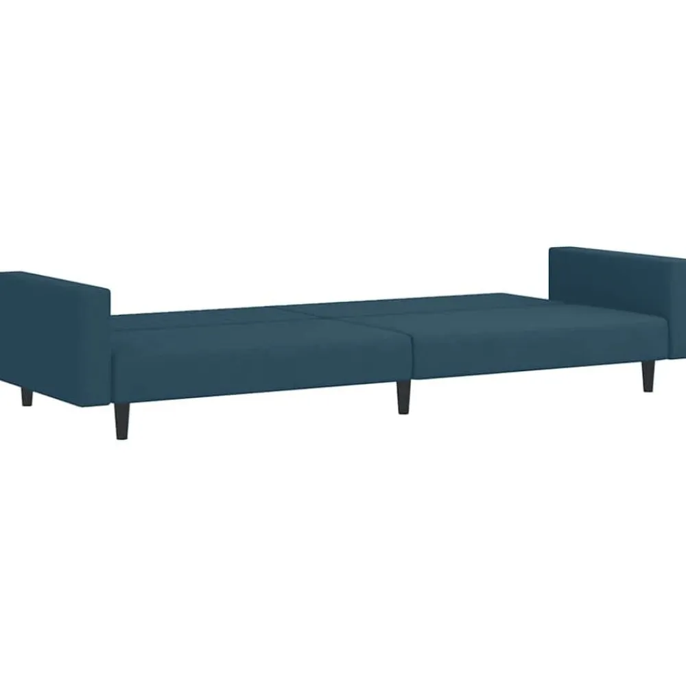 vidaXL Sofá cama de 2 plazas terciopelo Azul Online
