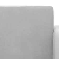 vidaXL Sofá cama de niños 2 plazas felpa suave Gris claro New