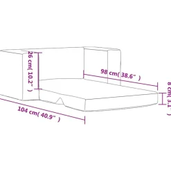 vidaXL Sofá cama de niños 2 plazas felpa suave gris Antracita Hot