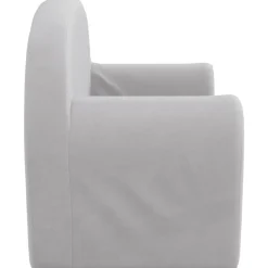 vidaXL Sofá cama de niños 2 plazas felpa suave Gris claro Best