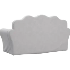 Niños vidaXL Mobiliario Para Bebés Y Niños Pequeños-Sofá cama de niños 2 plazas felpa suave