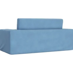 Niños vidaXL Mobiliario Para Bebés Y Niños Pequeños-Sofá cama de niños 2 plazas felpa suave