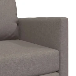 vidaXL Sofás-Sofá cama de suelo 2 en 1 tela gris Taupe 112x174x55 cm