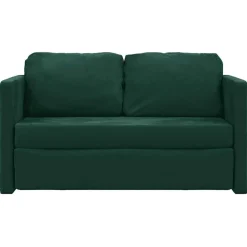 vidaXL Sofás-Sofá cama de suelo 2 en 1 terciopelo 122x204x55 cm
