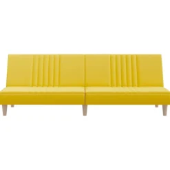 vidaXL Sofás-Sofá cama de tela claro