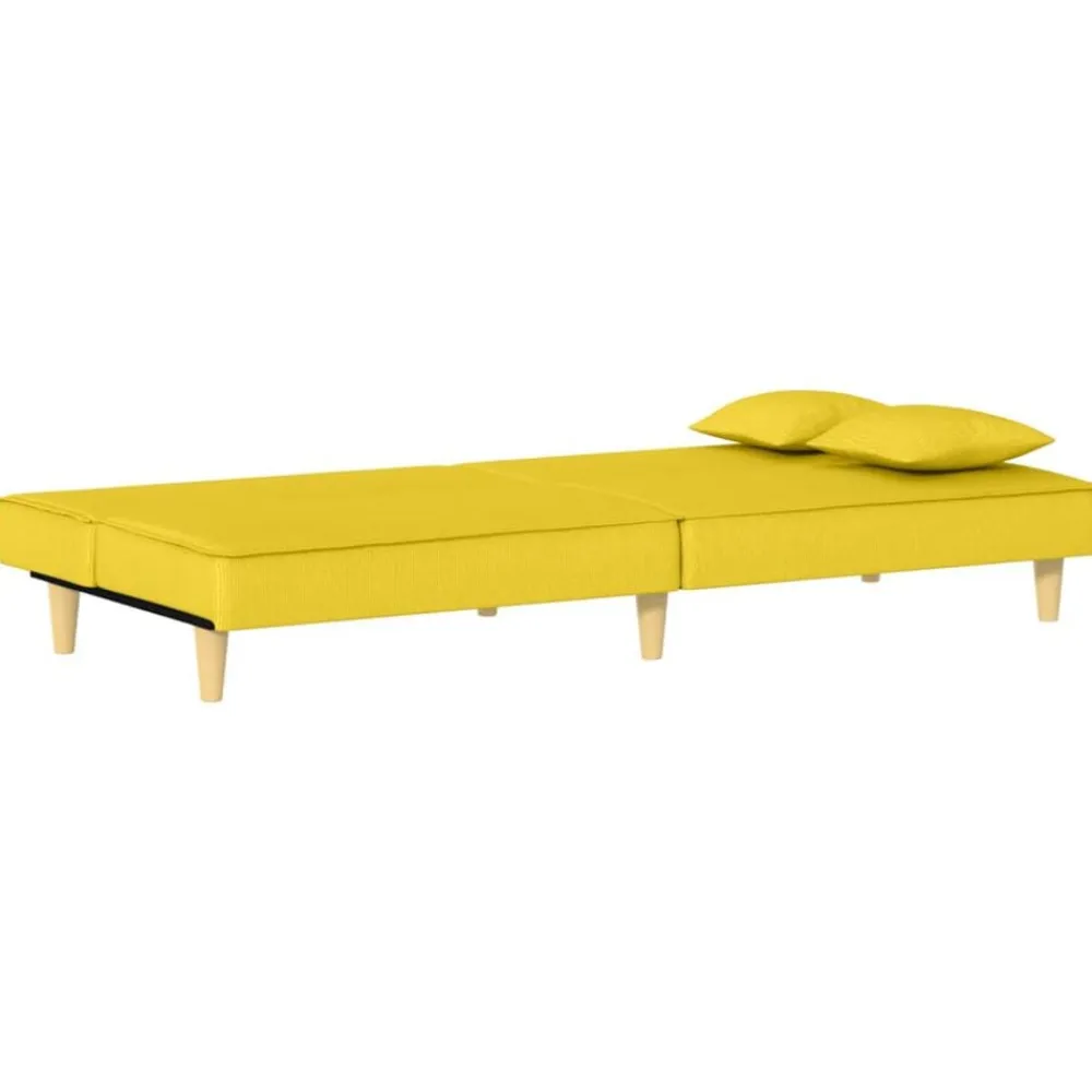 vidaXL Sofás-Sofá cama de tela claro