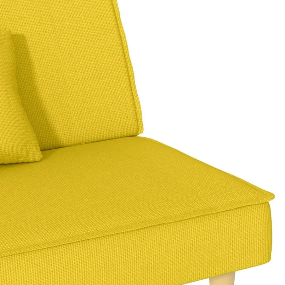 vidaXL Sofás-Sofá cama de tela claro