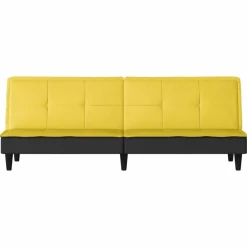vidaXL Sofás-Sofá cama de tela claro