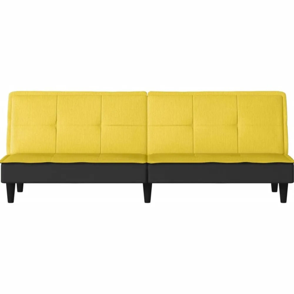 vidaXL Sofás-Sofá cama de tela claro