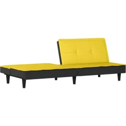 vidaXL Sofás-Sofá cama de tela claro