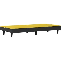 vidaXL Sofás-Sofá cama de tela claro