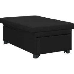 vidaXL Sofá cama desplegable 194 x 50 x 82 cm tela Negro