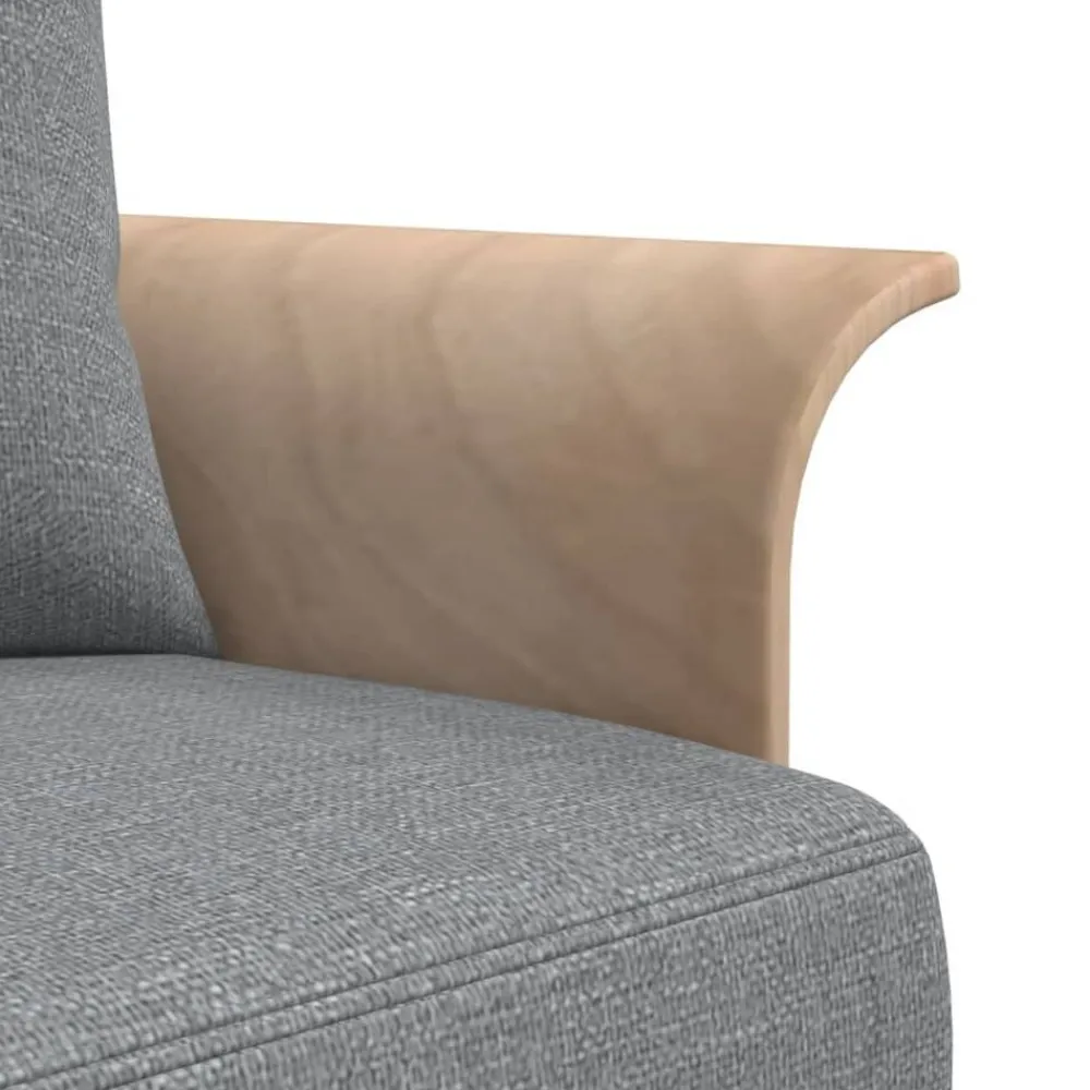 vidaXL Sofá cama en forma de L tela 279x140x70 cm Gris claro