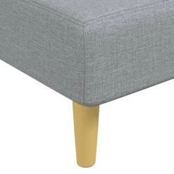 vidaXL Sofá cama en forma de L tela 279x140x70 cm Gris claro