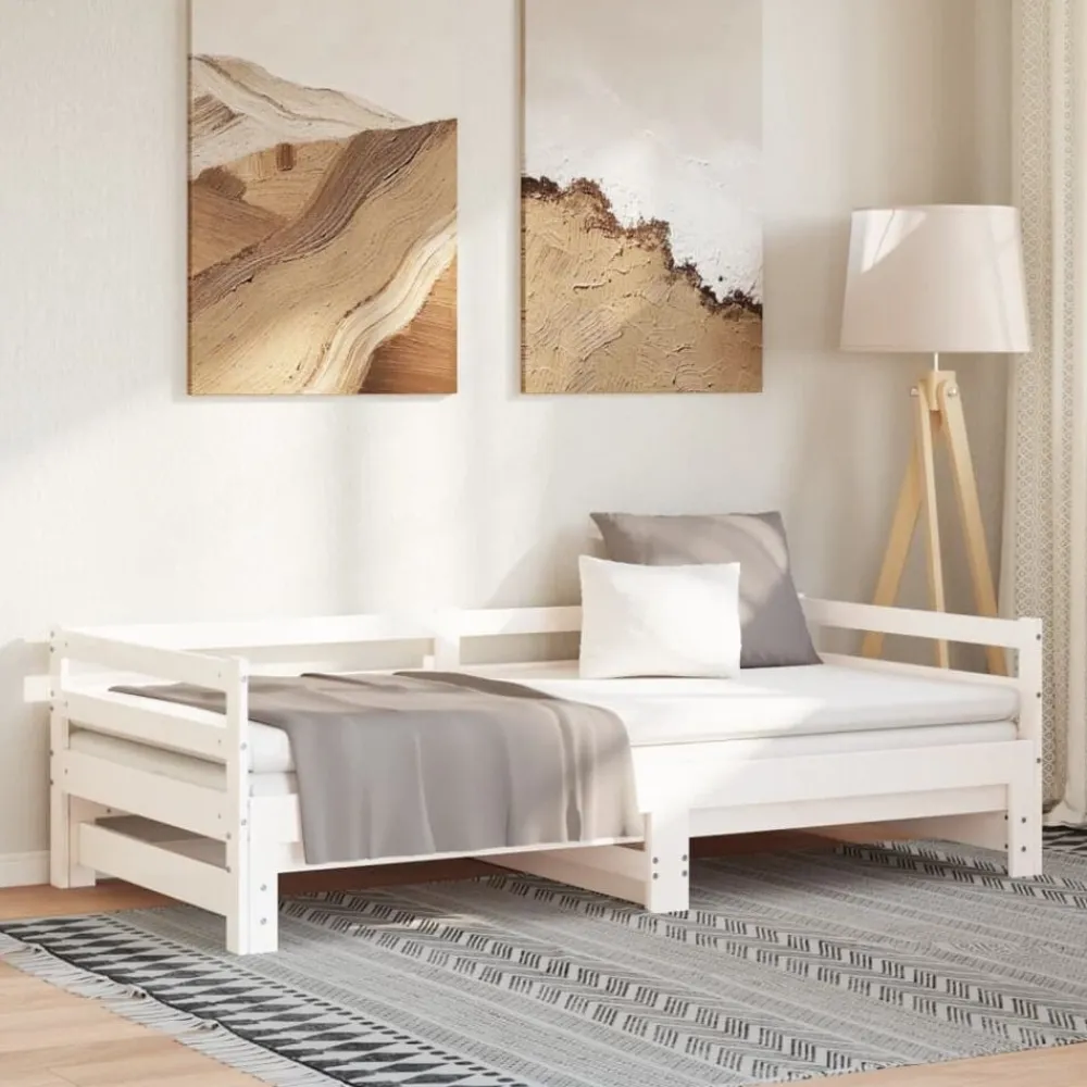 vidaXL Camas Y Accesorios-Sofá cama extraíble sin colchón 2x(90x200) cm