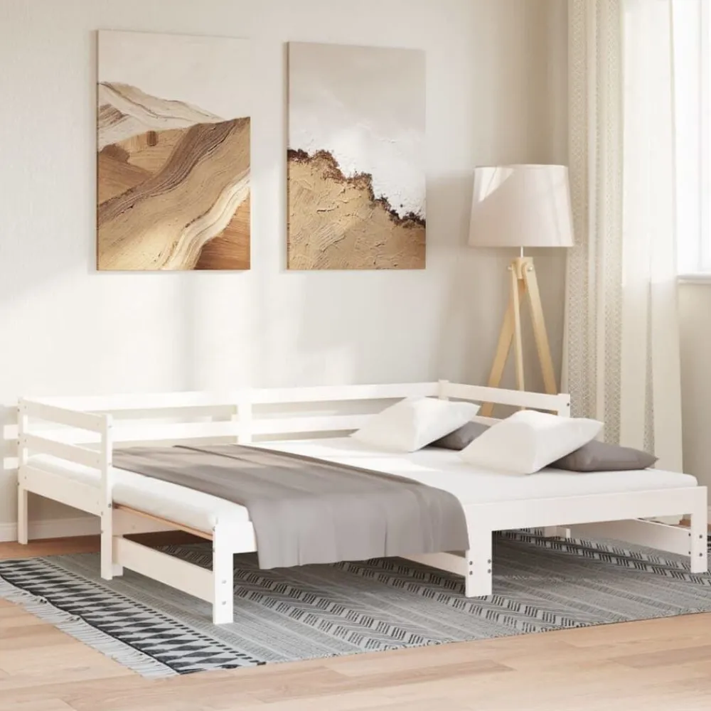 vidaXL Camas Y Accesorios-Sofá cama extraíble sin colchón 2x(90x200) cm
