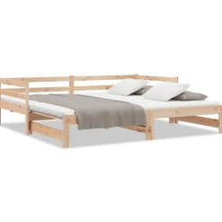 vidaXL Camas Y Accesorios-Sofá cama extraíble sin colchón 2x(90x200) cm