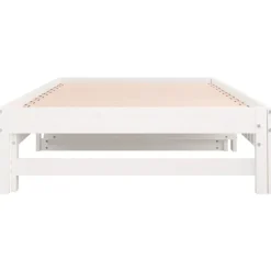 vidaXL Sofá cama extraíble sin colchón 2x(90x200) cm Blanco Sale