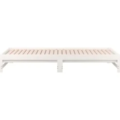 vidaXL Sofá cama extraíble sin colchón 2x(90x200) cm Blanco Sale