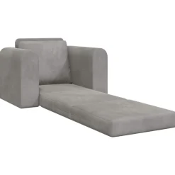 vidaXL Sofá cama 98 x 71 x 83 cm Terciopelo Gris claro Discount