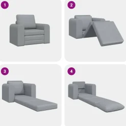 vidaXL Sofás-Sofá cama 98 x 71 x 83 cm tela