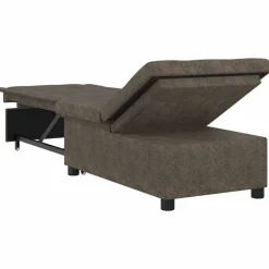 vidaXL Sofá cama 194 x 67 x 82 cm Tela Huahua Gris oscuro Outlet