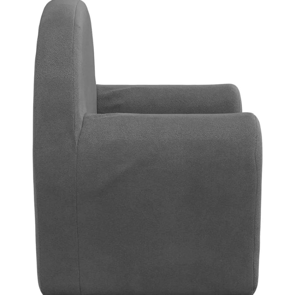 vidaXL Sofá cama infantil felpa suave gris Antracita Discount