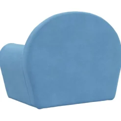 vidaXL Sofá cama infantil felpa suave Azul Online