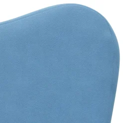 vidaXL Sofá cama infantil felpa suave Azul New