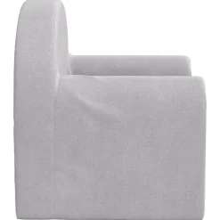 vidaXL Sofá cama infantil felpa suave Gris claro Online