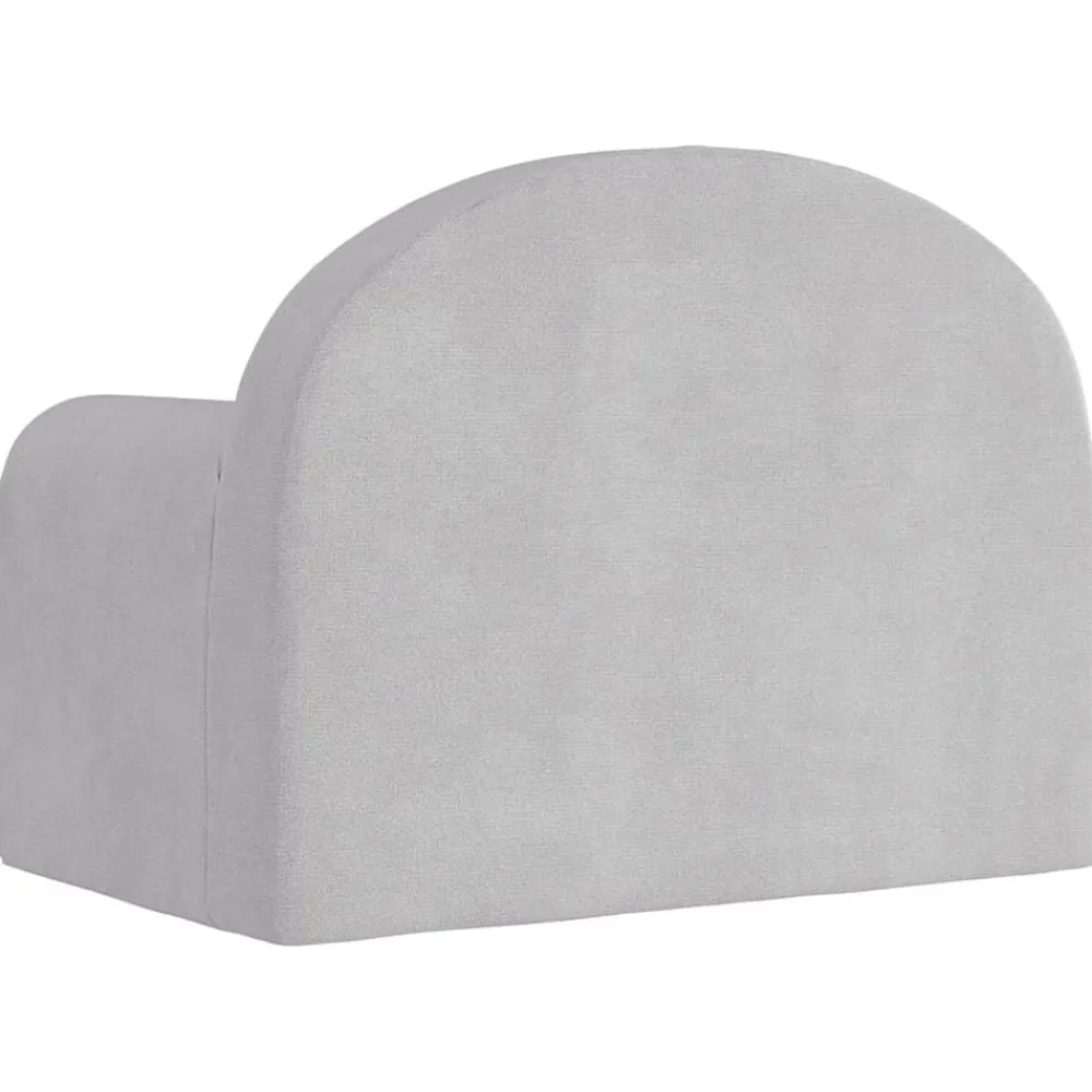 vidaXL Sofá cama infantil felpa suave Gris claro Online