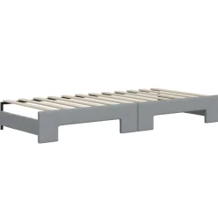 vidaXL Camas Y Accesorios-Sofá cama nido con cajones tela 80x200 cm