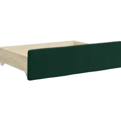 vidaXL Sofá cama nido con cajones terciopelo 80x200 cm Verde oscuro Outlet