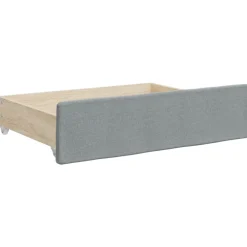 vidaXL Sofá cama nido con cajones tela 80x200 cm Gris claro New