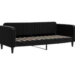 vidaXL Sofá cama nido con cajones terciopelo 80x200 cm Negro Best