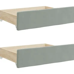 vidaXL Camas Y Accesorios-Sofá cama nido con cajones terciopelo 80x200 cm