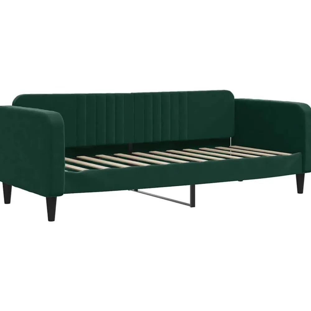 vidaXL Camas Y Accesorios-Sofá cama nido con cajones terciopelo 80x200 cm