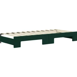 vidaXL Camas Y Accesorios-Sofá cama nido con cajones terciopelo 80x200 cm