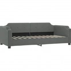 vidaXL Sofá cama nido con colchón tela 80x200 cm Gris oscuro Hot