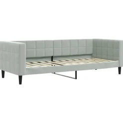 vidaXL Camas Y Accesorios-Sofá cama nido con colchón terciopelo 80x200 cm