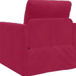 vidaXL Sofá cama Rojo vino 74 x 77 x 81 cm Terciopelo Rojo vino tinto Hot